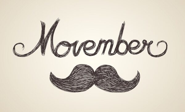 Graphic with moustache for Movember